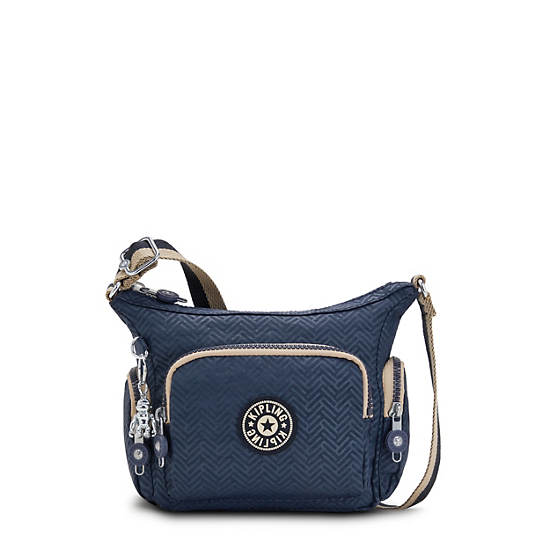 Torba Crossbody Kipling Gabbie Mini Printed Niebieskie | PL 2091DF